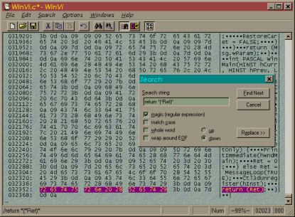 WinVi32 v2.97 Screenshot